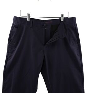 Marcus Pierce Navy Dress Pants Men 35x32 Straight Fit Stretch Renegade